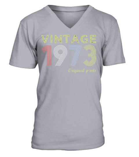 Vintage 1973 Birthday GiftGift Tee V-Neck T-shirt