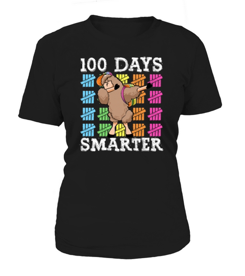 100 Days Of School Dabbing Llama Smarter Boys Women's T-Shirt