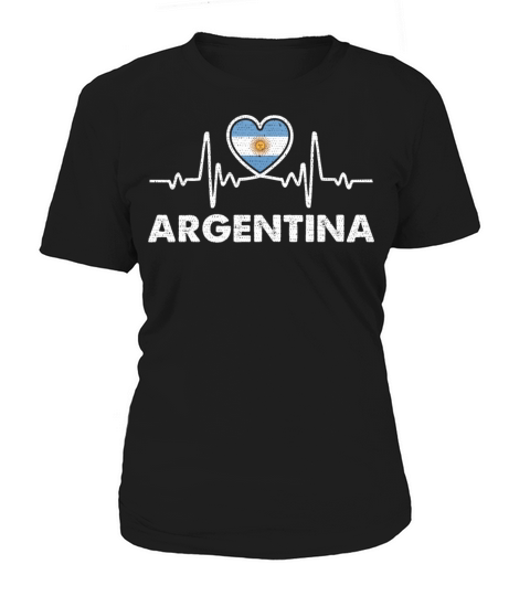 Argentina Pulse Line Heartbeat Sun Of May Argentin Women's T-Shirt
