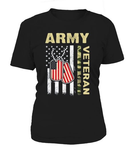 Army Veteran Day American Flag Women Men Women's T-Shirt