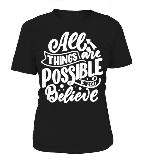 Black White Modern Typography T shirt Women's T-Shirt