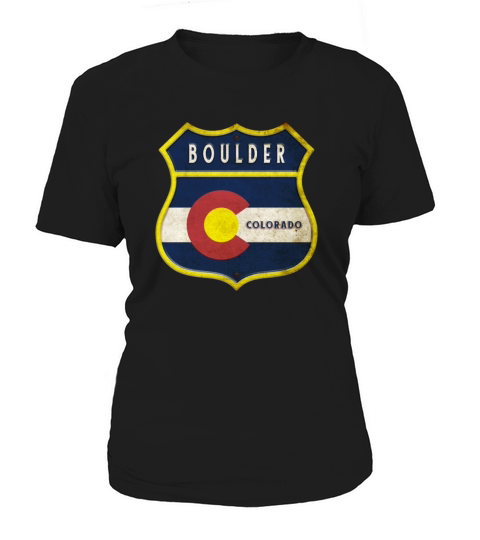 Boulder Colorado coat of arms design Women's T-Shirt