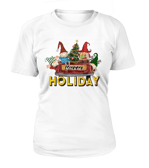 Christmas gnome truck Happy holiday Women's T-Shirt