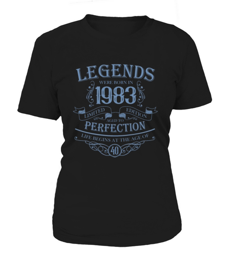 vintage 1983 birthday legend 40th birthday saying Women's T-Shirt