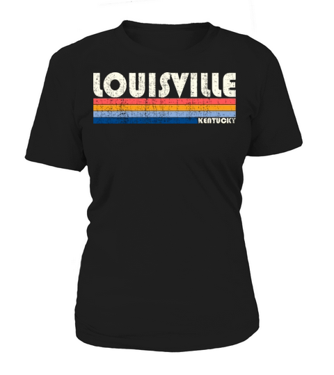 Vintage 70s 80s Style Louisville Ky Women's T-Shirt