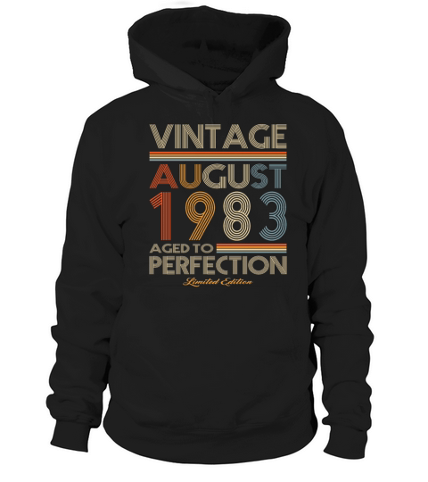 40th birthday vintage august 1983 limited edition Hoodie Unisex