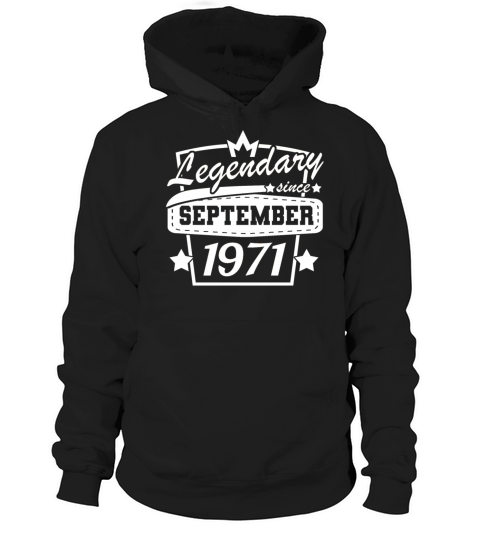50th birthday September 1971 vintage retro Hoodie Unisex
