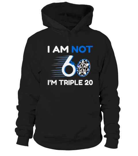 60th Birthday Darts Hoodie Unisex