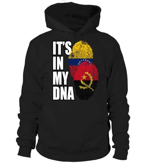Angolan And Venezuelan Mix Heritage DNA Flag Hoodie Unisex