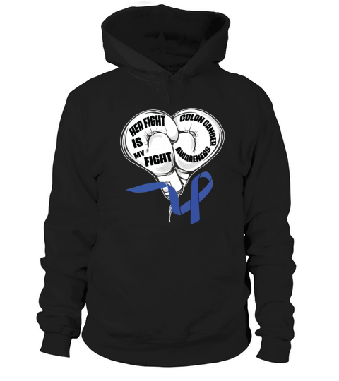 I Wear Blue Colon Cancer Awareness Survivor Hoodie Unisex