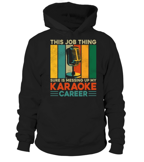 Karaoke Singer Retro Vintage This Hoodie Unisex