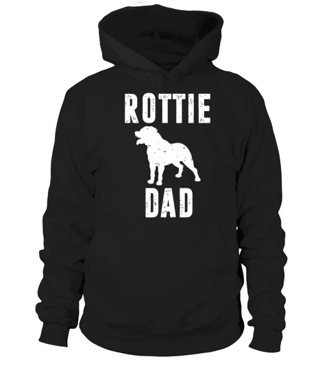 Vintage Rottweiler Dad Gift Rott Dog Daddy Rottier Hoodie Unisex