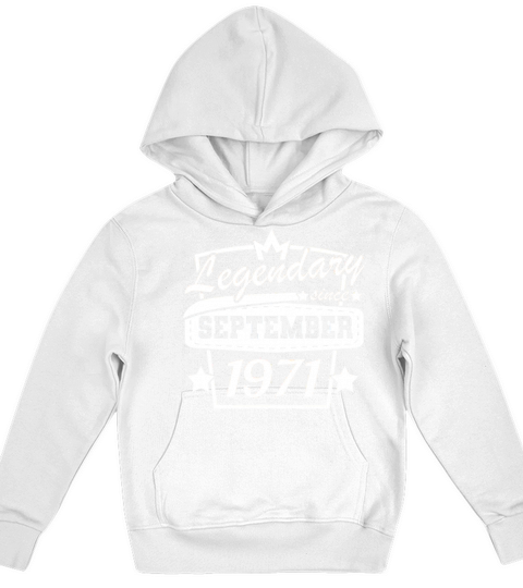 50th birthday September 1971 vintage retro Kids Hoodie