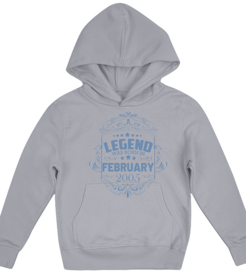 A legend was born in February 2005 Kids Hoodie