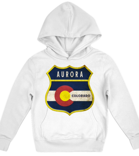 Aurora Colorado coat of arms design Kids Hoodie
