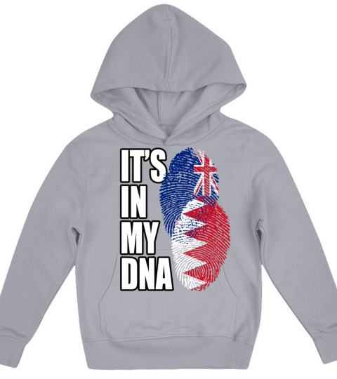 Bahraini And New Zealand Mix Heritage DNA Flag Kids Hoodie