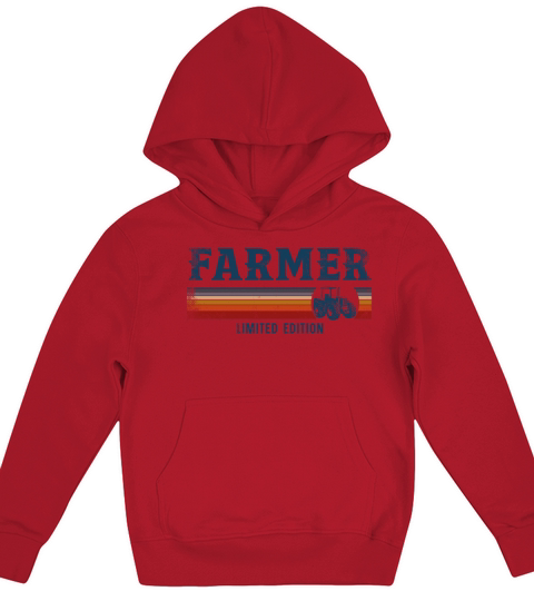 Farming Farmer Retro Vintage Kids Hoodie