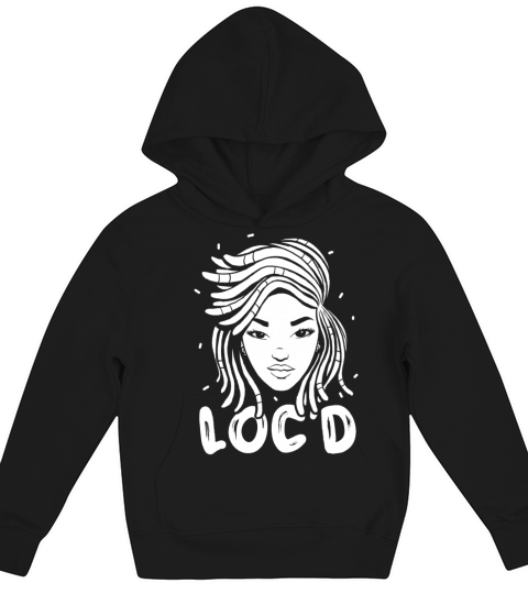 Its the Locs For Me - Afro Hair Black American Kids Hoodie
