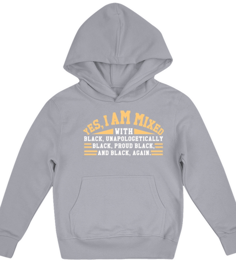 Mix Black Unapologetic Pride Black History Month Kids Hoodie