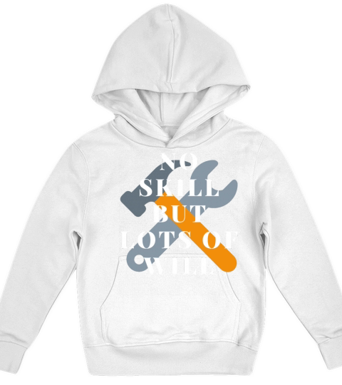 no skill but lots of will Vintage Xmas Present 80 Kids Hoodie