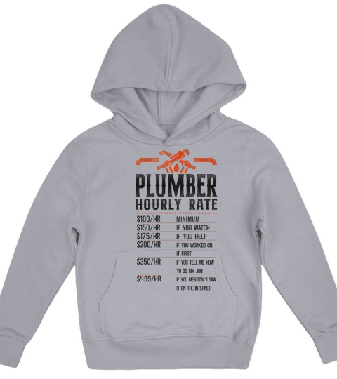 Plumbing Plumber Vintage Plumber Kids Hoodie