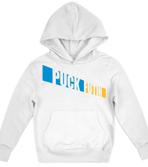 puck futin logo design Kids Hoodie