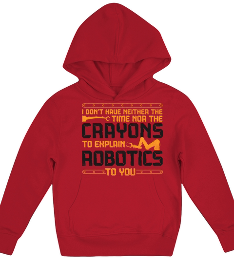Robot Robotics Engineer Vintage I Kids Hoodie
