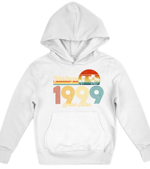 Vintage 1999 Limited Edition Gift for Birthday Kids Hoodie
