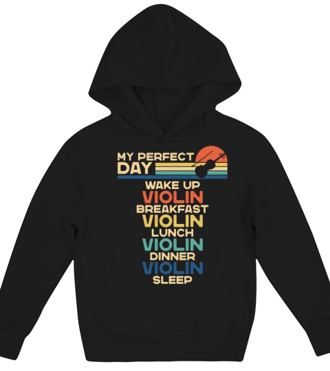 Violin Violinist Retro Vintage My Kids Hoodie