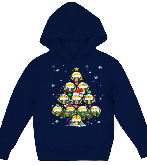 Volleyball Christmas Tree Santa Pickleball Lights Kids Hoodie