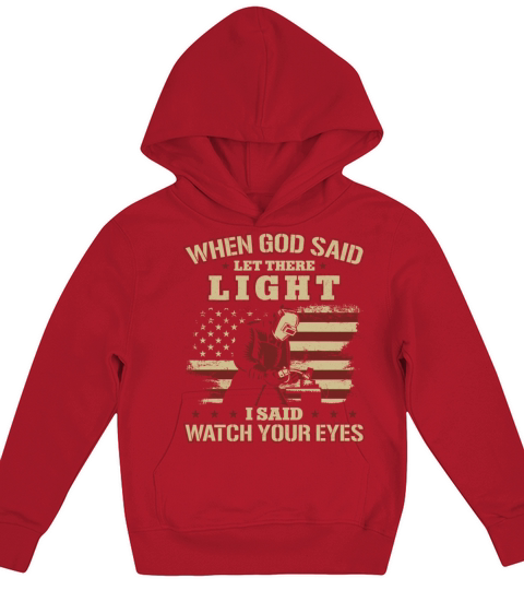 Welder Welding Vintage American Kids Hoodie