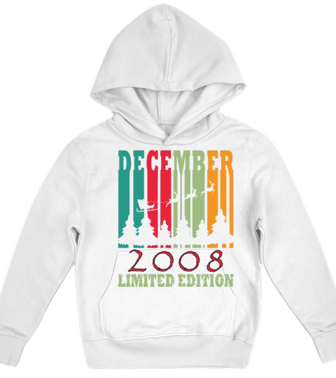 Year of construction 2008 December born gift idea Kids Hoodie