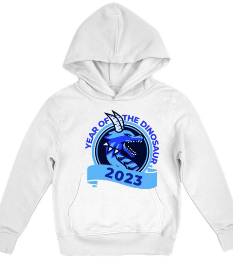 Year Of The Dinosaur 2023 Kids Hoodie