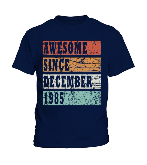 1985 Born In December Retro Gift Idea Kids T-Shirt