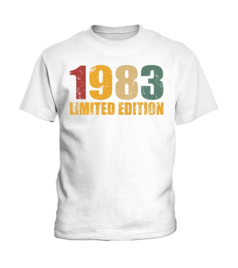 40th birthday vintage 1983 limited edition Kids T-Shirt