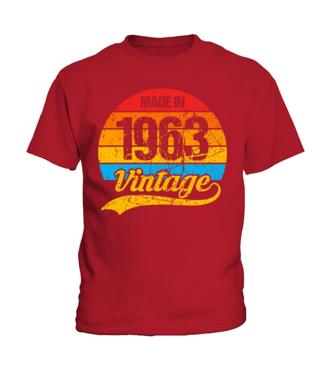 60 Years Vintage 1963 Retro 60th Birthday Kids T-Shirt