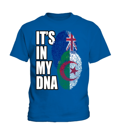 Algerian And New Zealand Mix Heritage DNA Flag Kids T-Shirt