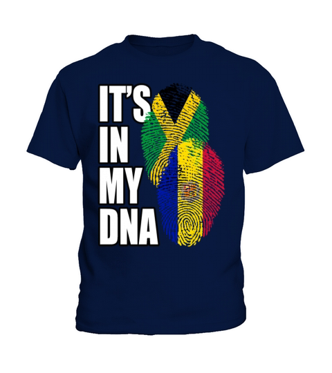 Andorran And Jamaican Mix Heritage DNA Flag Kids T-Shirt