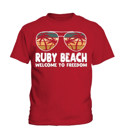 Beach Welcome to Freedom Vacation Sayings Trip Quo Kids T-Shirt