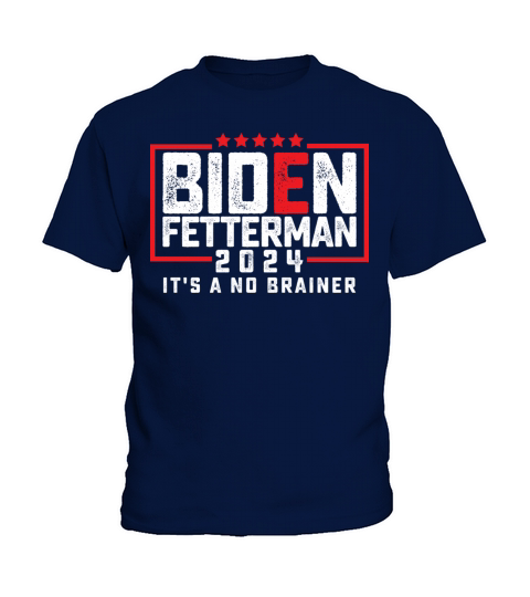 Biden Fetterman 2024 Vintage Kids T-Shirt
