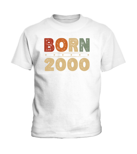 Born 2000 Decade 2000s Era Millenium Vintage Kids T-Shirt
