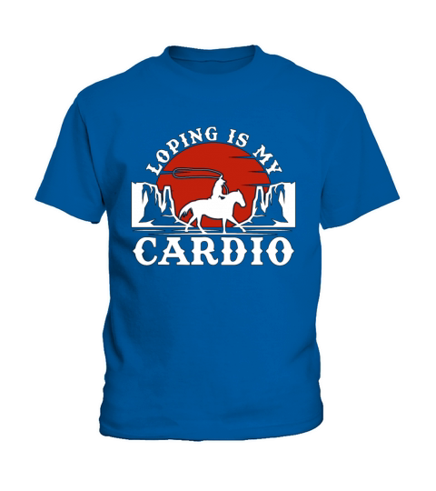 Cutting Horse Loping Is My Cardio Cowboy Horseman Kids T-Shirt