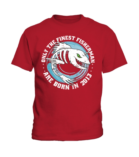 Fishermen Vintage born 2013 Birthday funny sayings Kids T-Shirt
