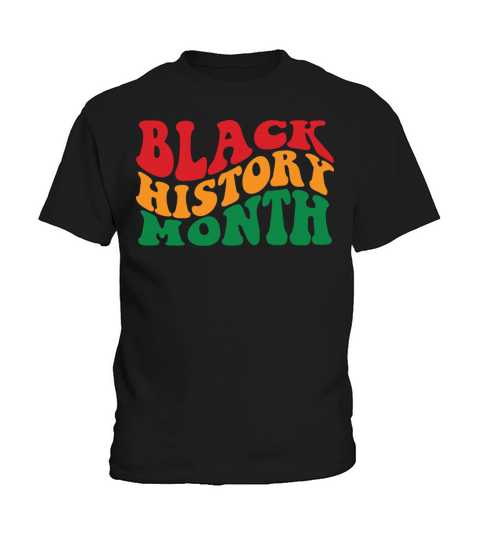 groovy retro black history month african people Kids T-Shirt