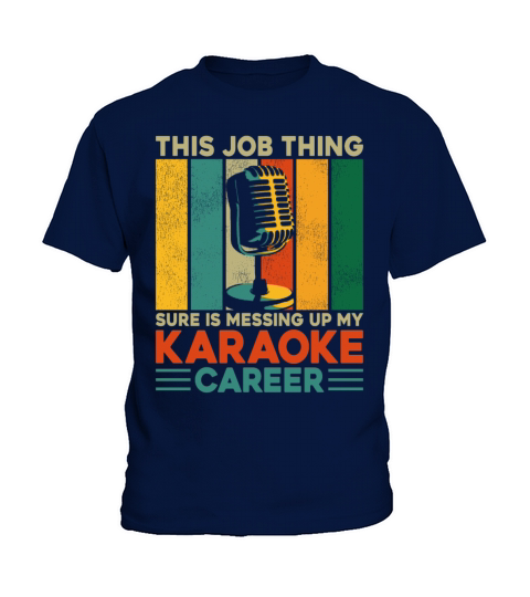 Karaoke Singer Retro Vintage This Kids T-Shirt