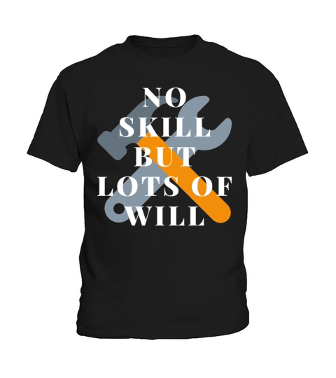 no skill but lots of will Vintage Xmas Present 80 Kids T-Shirt