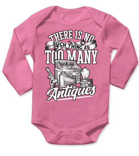 Antiques Thrifting Antiquing Collector Collecting Long Sleeve Baby One-Piece