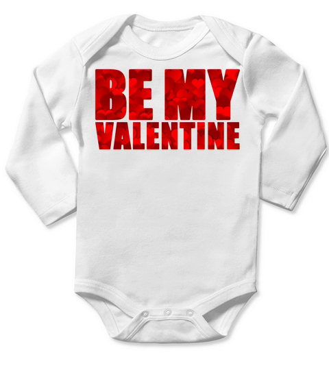 Be My Valentine4100 Long Sleeve Baby One-Piece