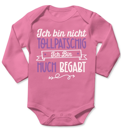 Funny German Quote Black Humour Long Sleeve Baby One-Piece