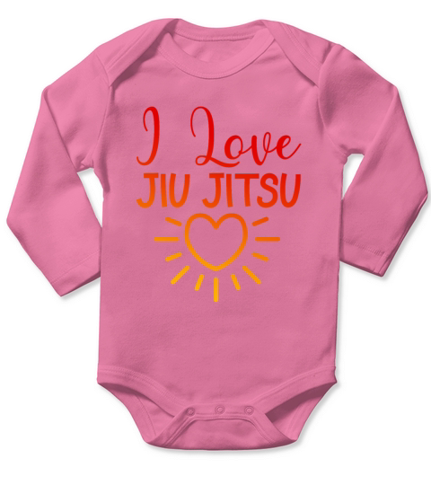 I love Jiu Jitsu Long Sleeve Baby One-Piece